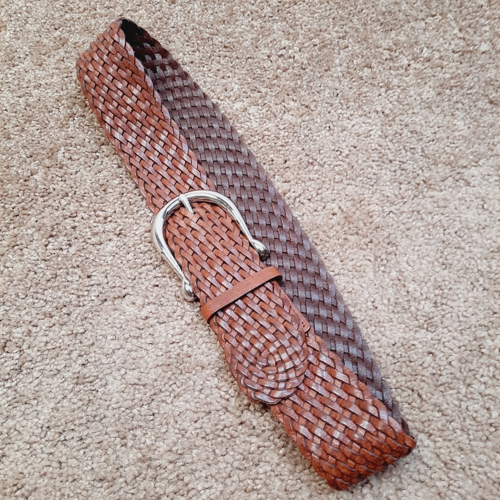 Michael Kors braided leather belt